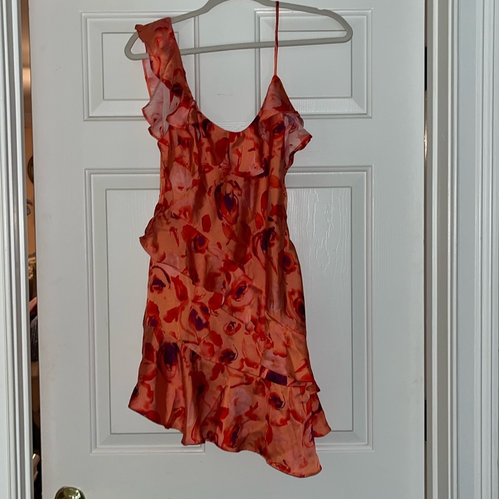Topshop Asymmetrical Mini Dress